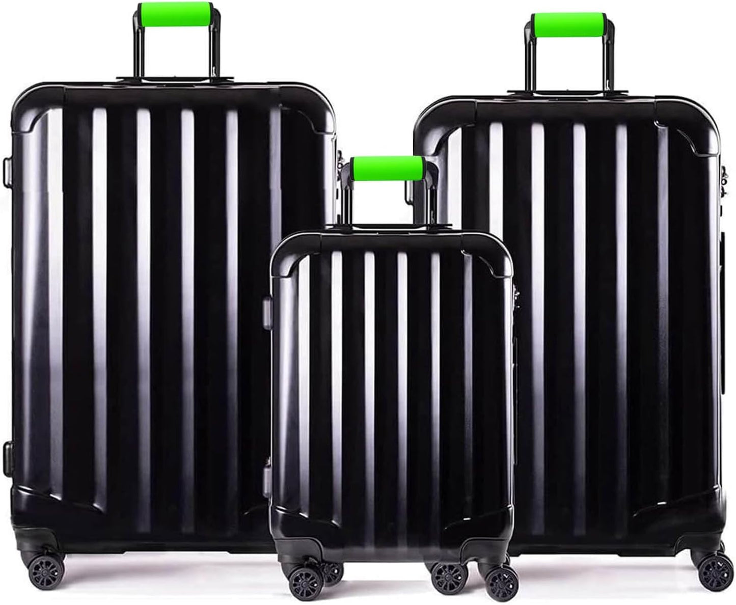 Luggage Handle Wrap-Neoprene Luggage identifiers for Suitcases Unique Bright Luggage Tags/Spotter/Markers/Handle Cover Travel Accessories (Bright Green)