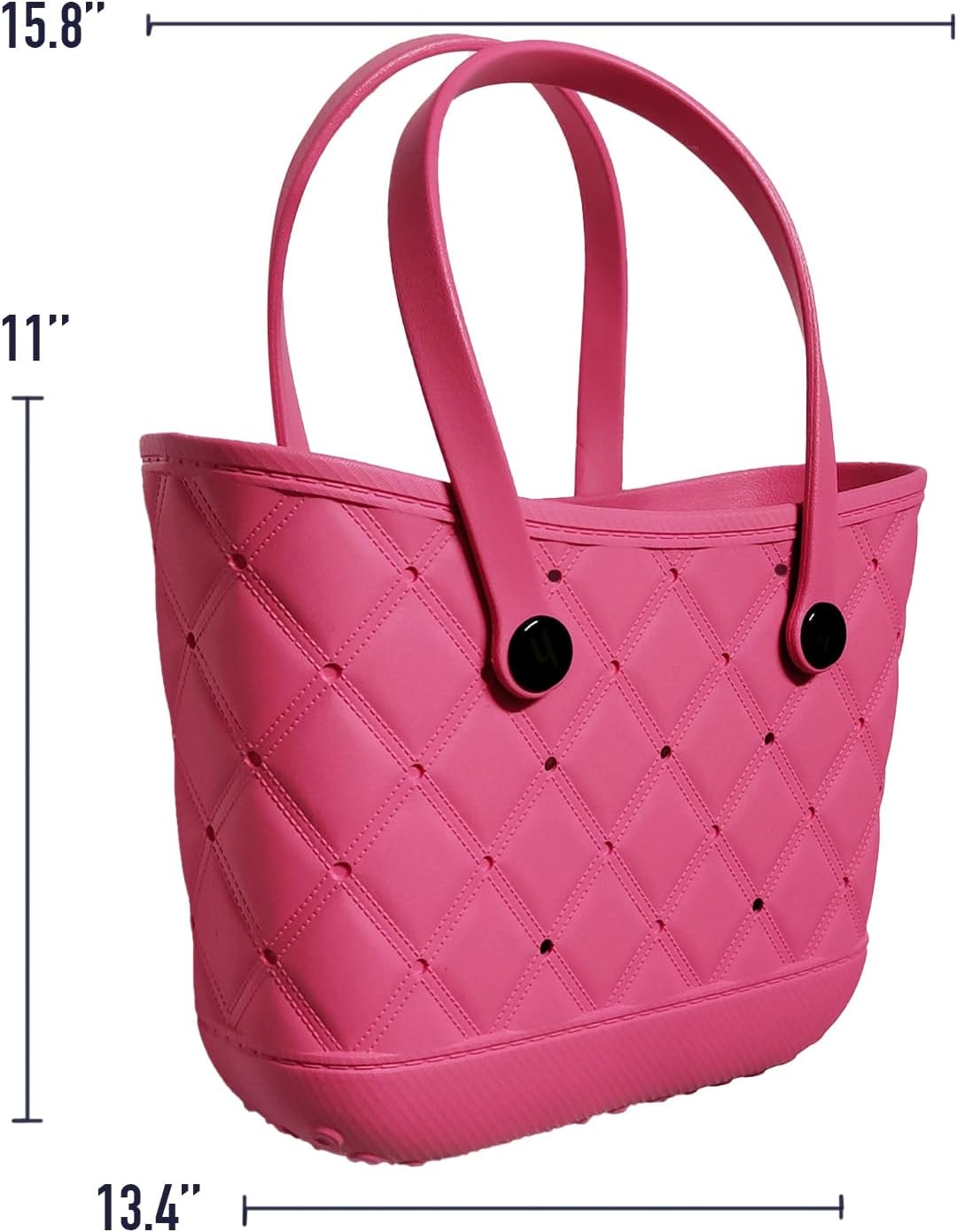 Large Beach Bag, Waterproof Sandproof Rubber Tote Bag for Women, for Travel, Pool, Boat, Groceries
