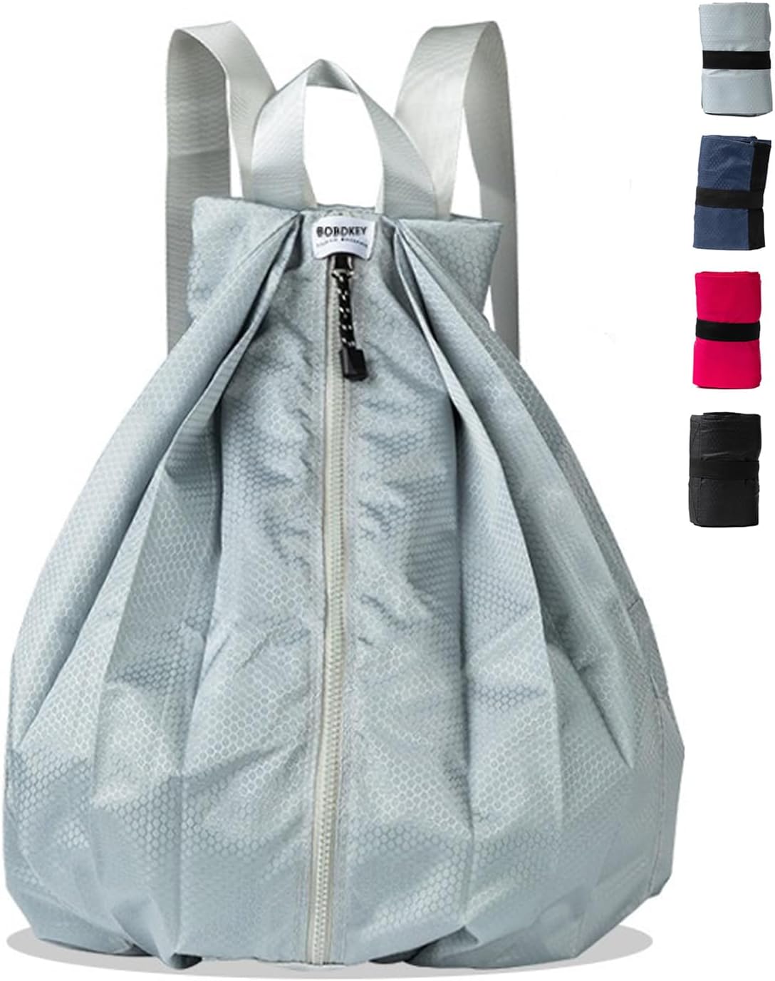 Hiking Foldable Backpack,Small Daypack Lightweight Packable Backpack Travel Casual Shoulder Bag for Women Men (Gray)
