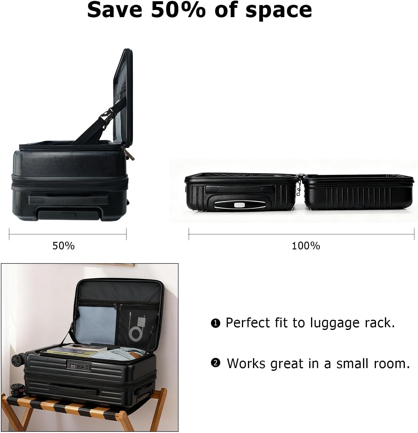 20 inch Carry on Luggage 22x14x9 Airline Approved, Carry on Suitcases with Wheels, Top Open Luggage with Spinner wheels, Expandable Carry on Luggage with wheels, Perfect Item as Gift.