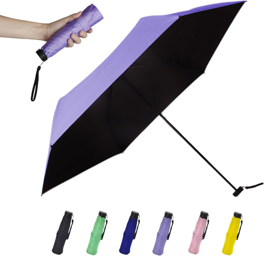 SoulRain 42" Travel Sun & rain Umbrella, Lightweight Windproof Umbrella, Portable Lightweight Compact Parasol with 99% UV Protection for women and men