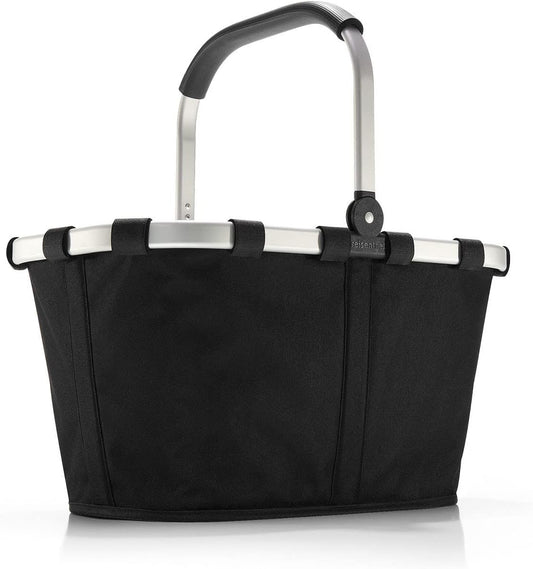 reisenthel carrybag black - Sturdy shopping basket with plenty of storage space and practical inner pocket - Elegant and water-repellent design