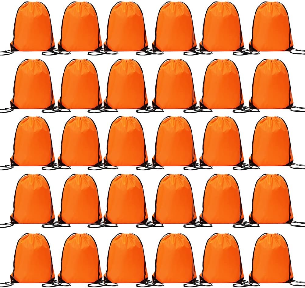 Bulk Drawstring Bags, Polyester Draw String Bags, Gym Sports Cinch Bag Drawstring Backpack for Women Men