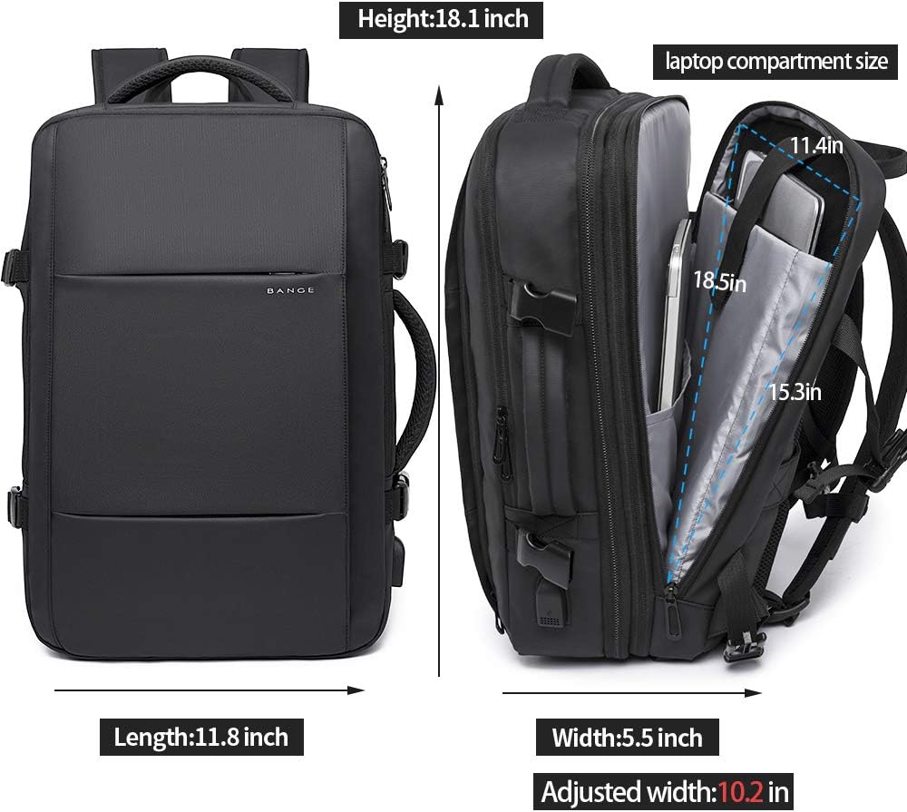 35L Travel Backpack,Flight Approved Carry On Backpack for International Travel Bag, Water Resistant Durable 17-inch Laptop Backpacks,Large Daypack Business Weekender Luggage Backpack for Men Women