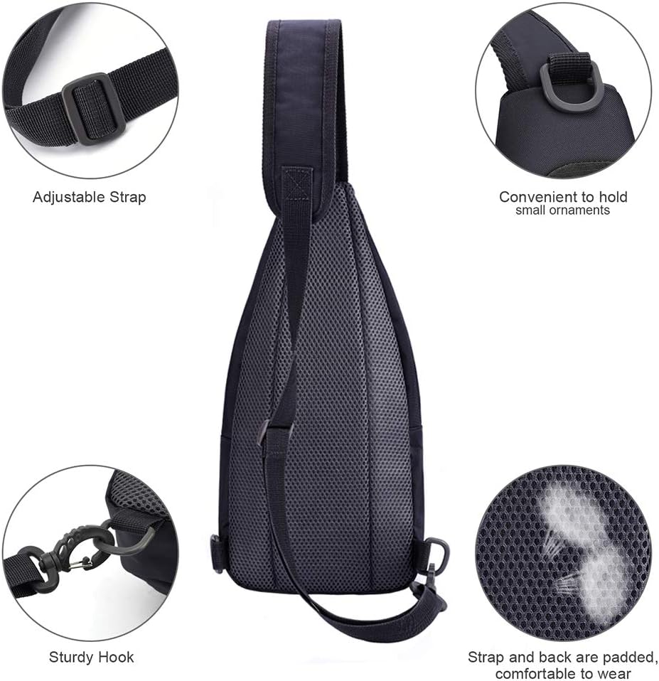 Y&R Direct 14 Colors Lightweight Sling Backpack Sling Bag Travel Hiking Small Backpack for Women Men Gifts