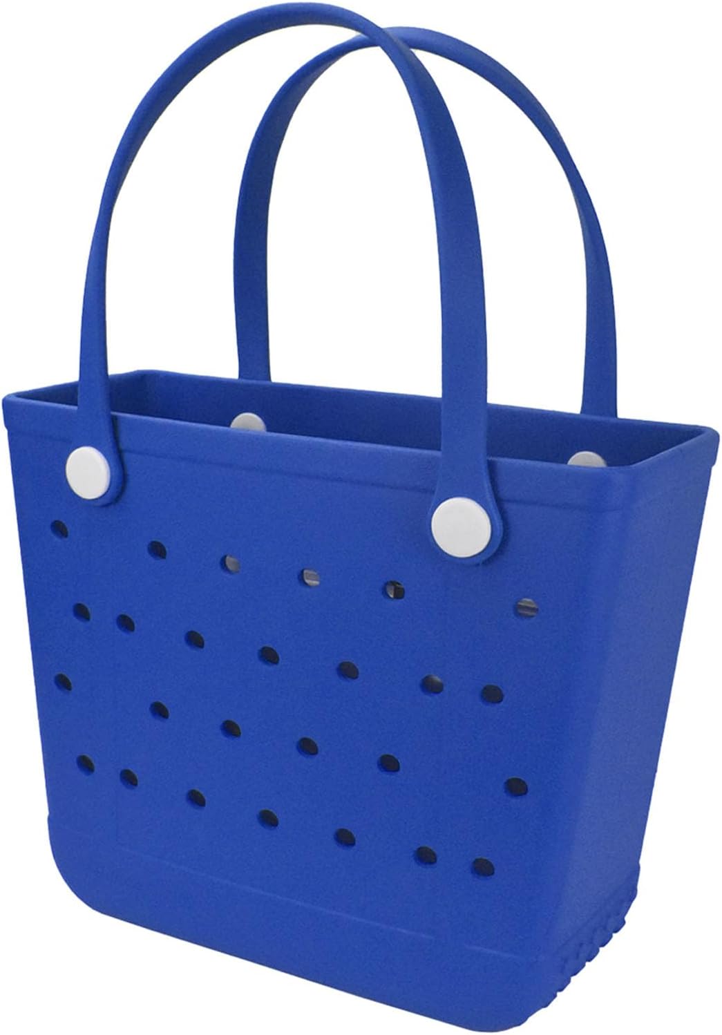 Medium Beach Bag, Waterproof Rubber Beach Bag, Washable Open Tote Bag Durable Tote Travel Bags for Outdoor Sport