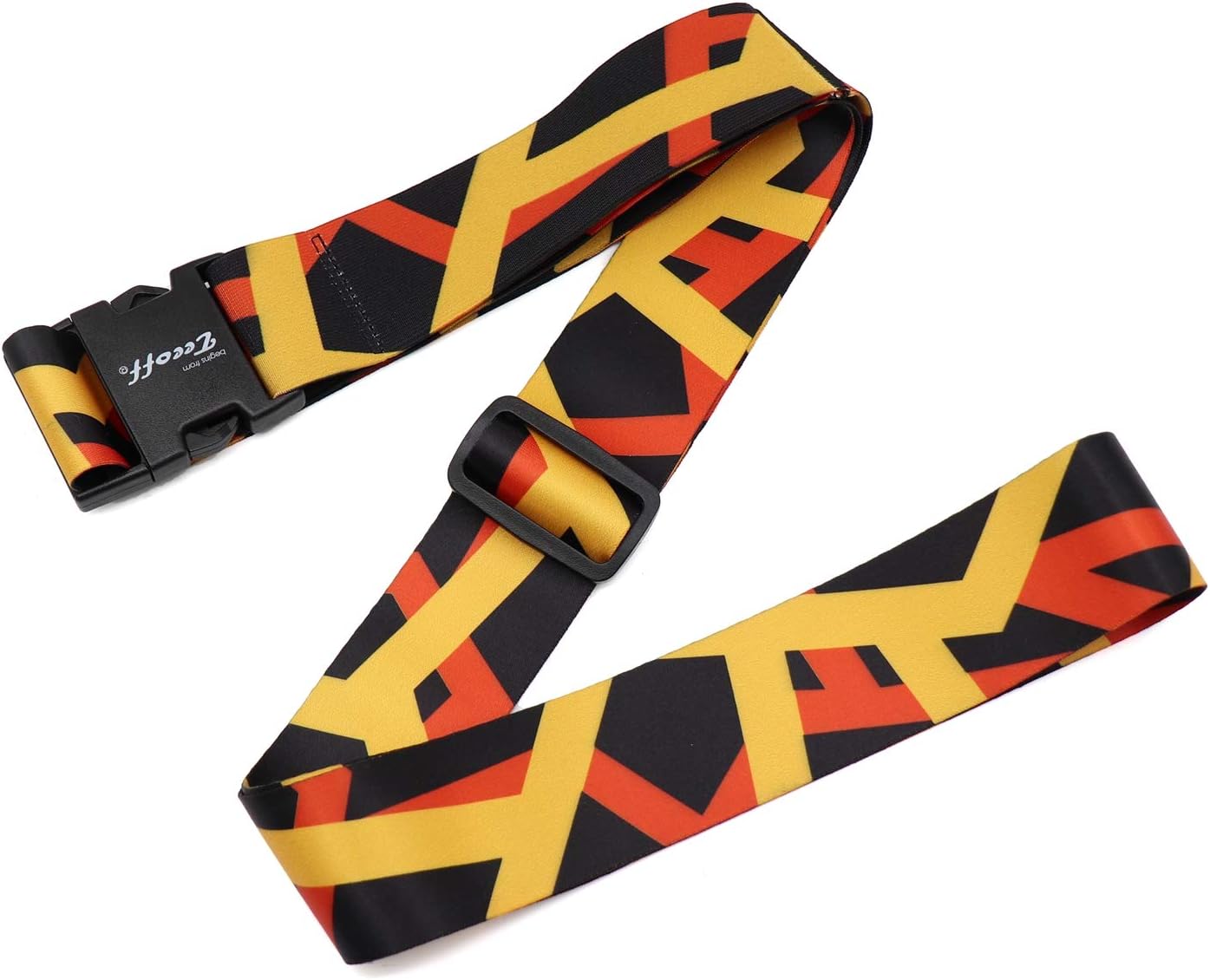Teeoff Elastic Luggage Straps Suitcase Belts Travel Bag Accessories Adjustable 220CM (Geometric)