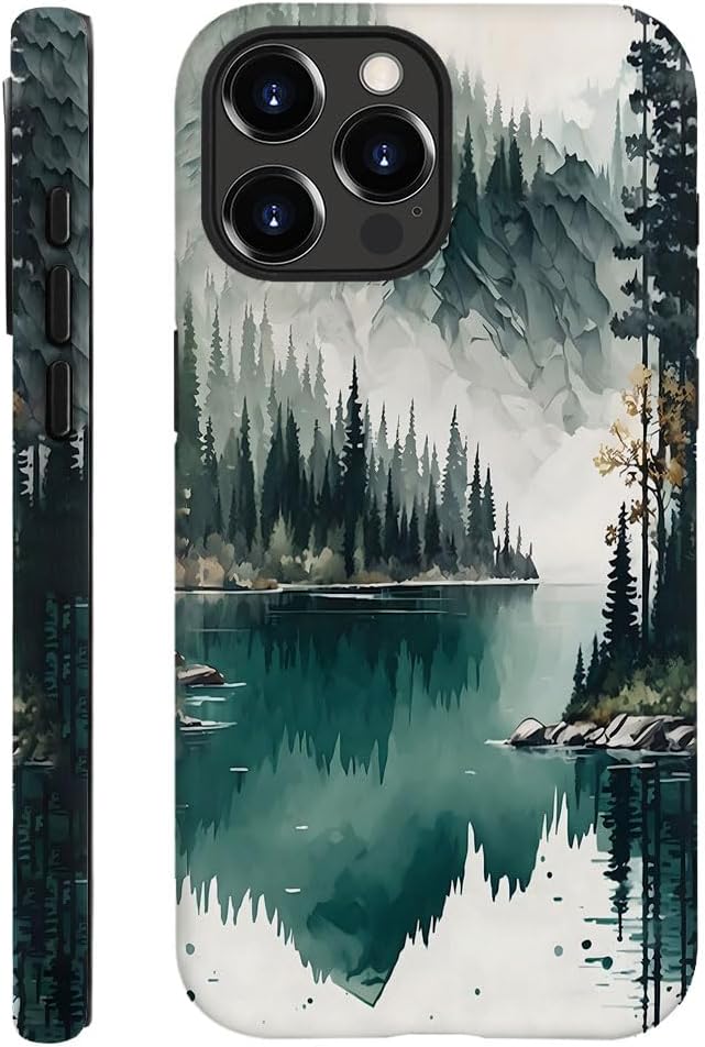 SEized Case Compatible with for iPhone 16 Pro Max,Mountain Forest Landscape Phone Case for Girl Women Boy Men,Durable Protection Phone Case for iPhone 16 Pro Max