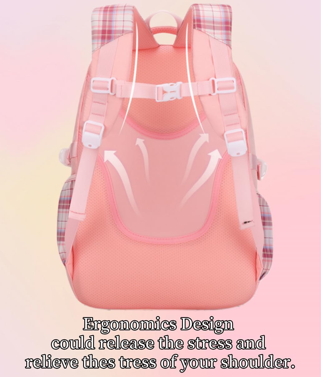 Girls Backpack Kids Backpack for Girls School Kawaii Bookbag Book Bag for Elementary Primary School