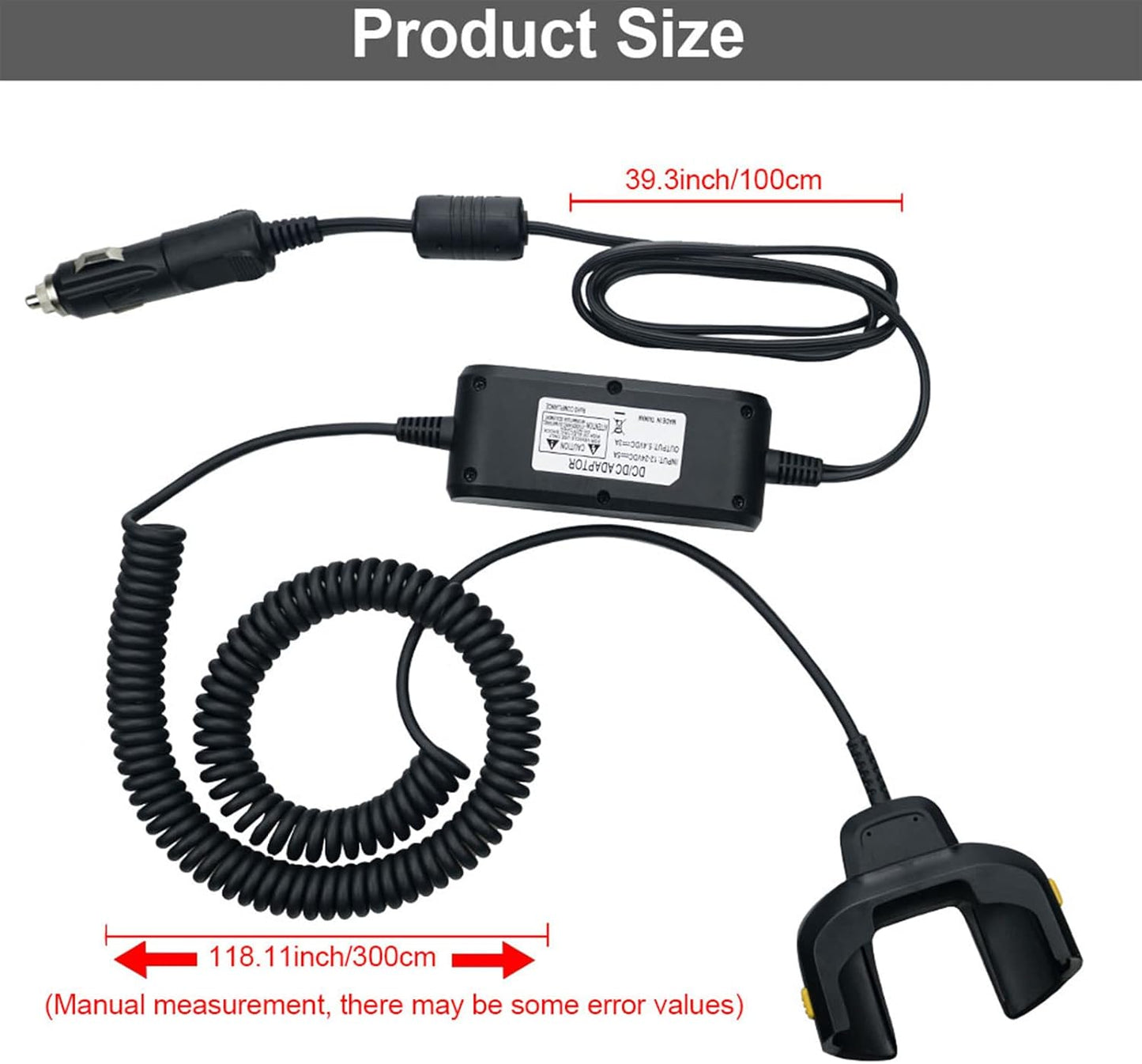 Vehicle Charger Cable for TC70 TC72 ,Car Charger Cable for Zebra Symbol TC70X TC77,CBL-TC7X-USB1-01 Scanner Handheld Computer PDA Charger Accessories