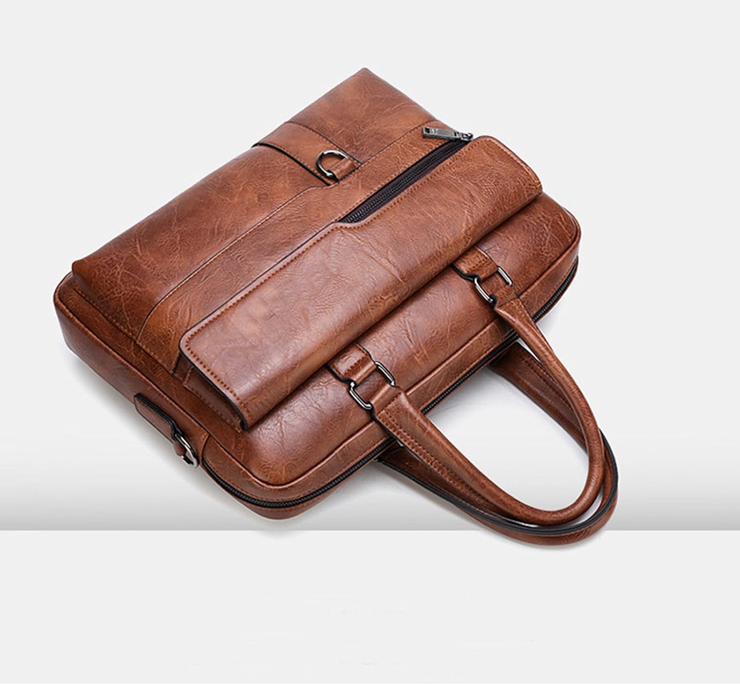 leather Laptop Bag for Men 16 inch Laptop Briefcase Waterproof,Handbags Shoulder Crossbody Bag