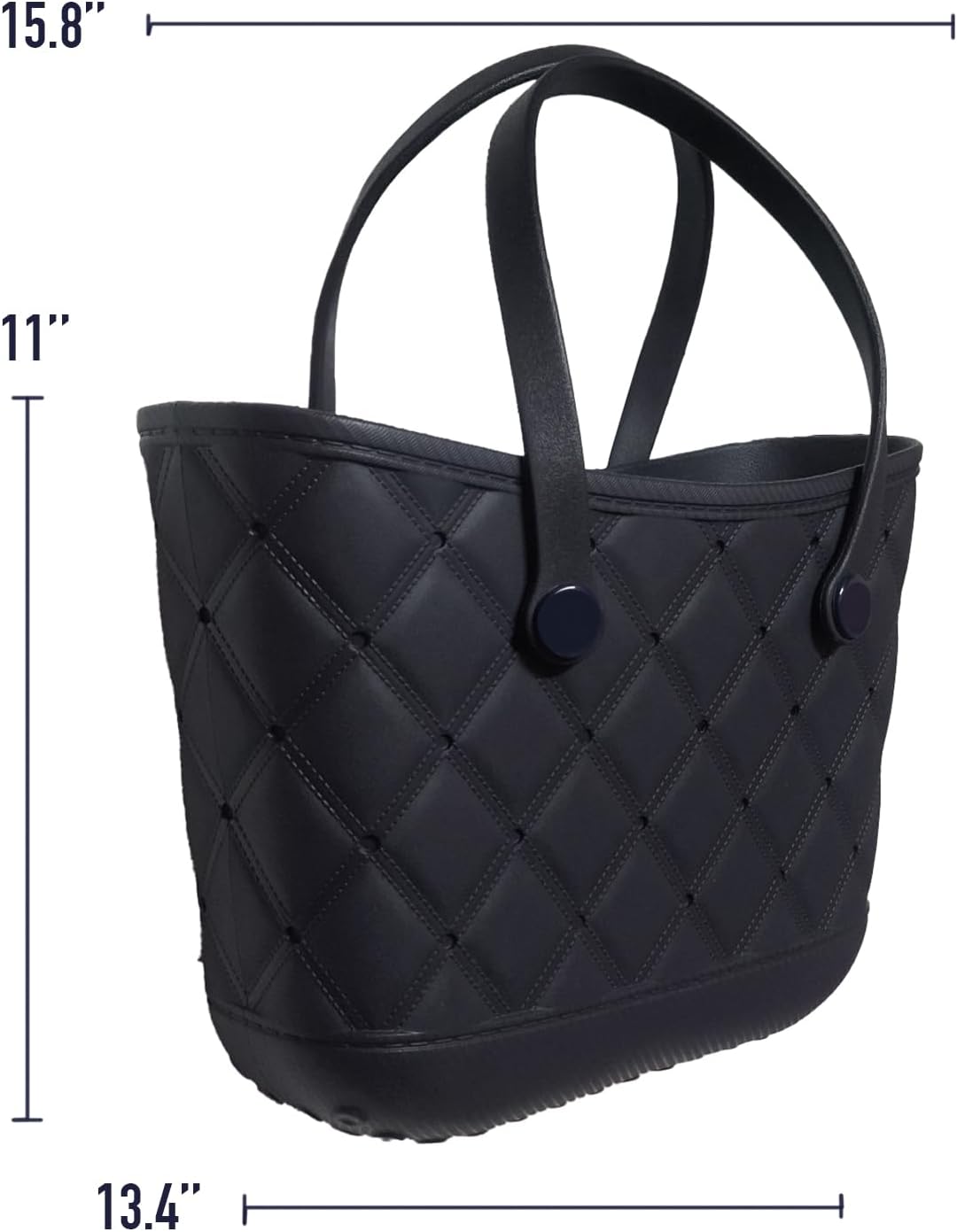 Large Beach Bag, Waterproof Sandproof Rubber Tote Bag for Women, for Travel, Pool, Boat, Groceries