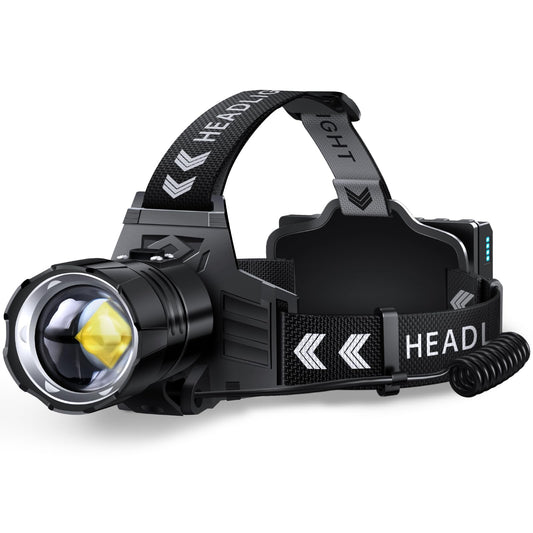 FINICO Rechargeable LED Headlamp 99000 High Lumens,95 Hours Long Lasting