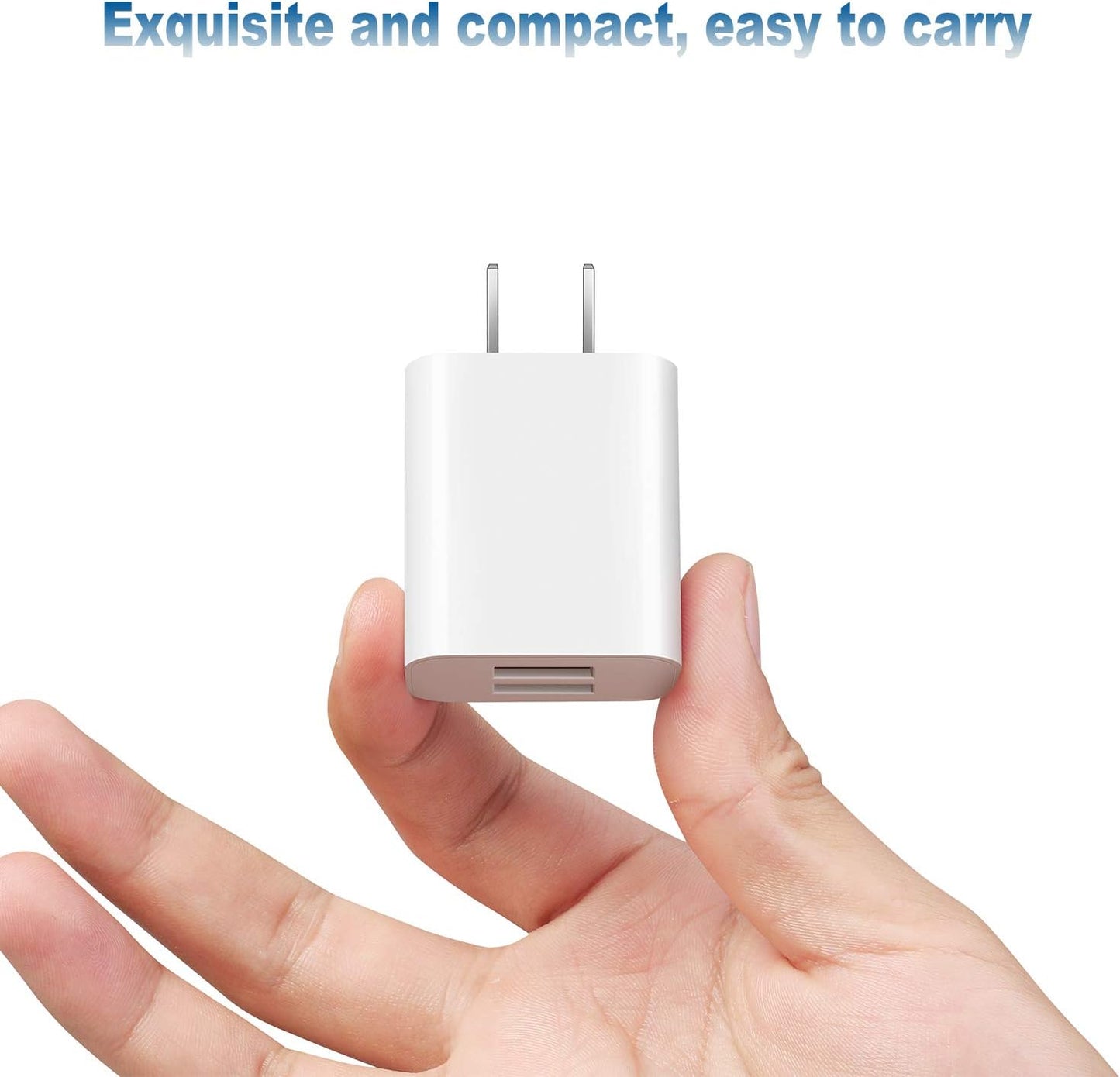 USB Wall Charger Block 2Pack Dual Port Cube Plug Power Charging Adapter Brick for Apple,for iPhone 16/17/Air/15/14/13/12/XS Max/XR/X/8/8 Plus/7/6,foriPad Mini/Air,for Samsung,for Kindle Fire,for LG