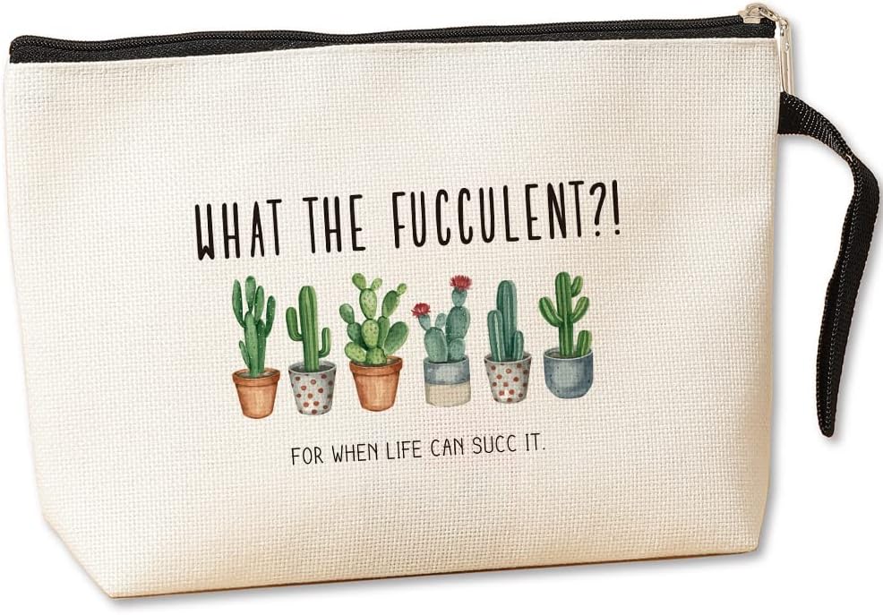 Jztco Funny Makeup Bag Gifts for Women Plant Lover Gifts Gardening Gifts for Women Gardeners