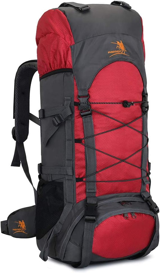 Bseash 60L Internal Frame Waterproof Hiking Camping Backpack with Rain Cover, Large Outdoor Sport Travel Daypack Rucksack