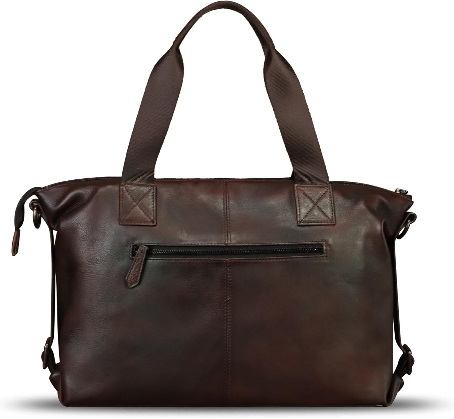 Genuine Leather Messenger Bag and Briefcase Purse for Men Leather Top Handle Handbags Satchel