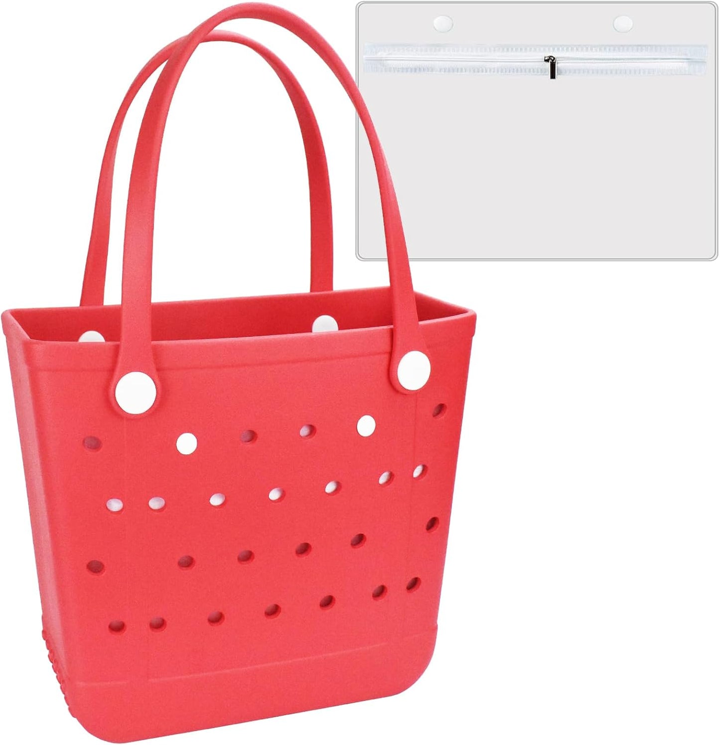 Rubber Beach Bag Tote Bag For Women Large Sandproof Travel Tote Bags For Beach Outdoor Sports