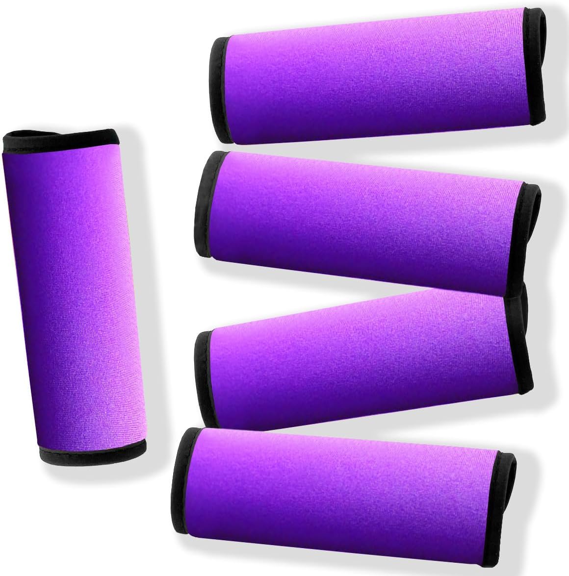 Luggage Handle Wrap for Suitcase Unique Funny Bright Luggage Identifiers Cute Luggage Tags Gift of Travel Accessories-Purple