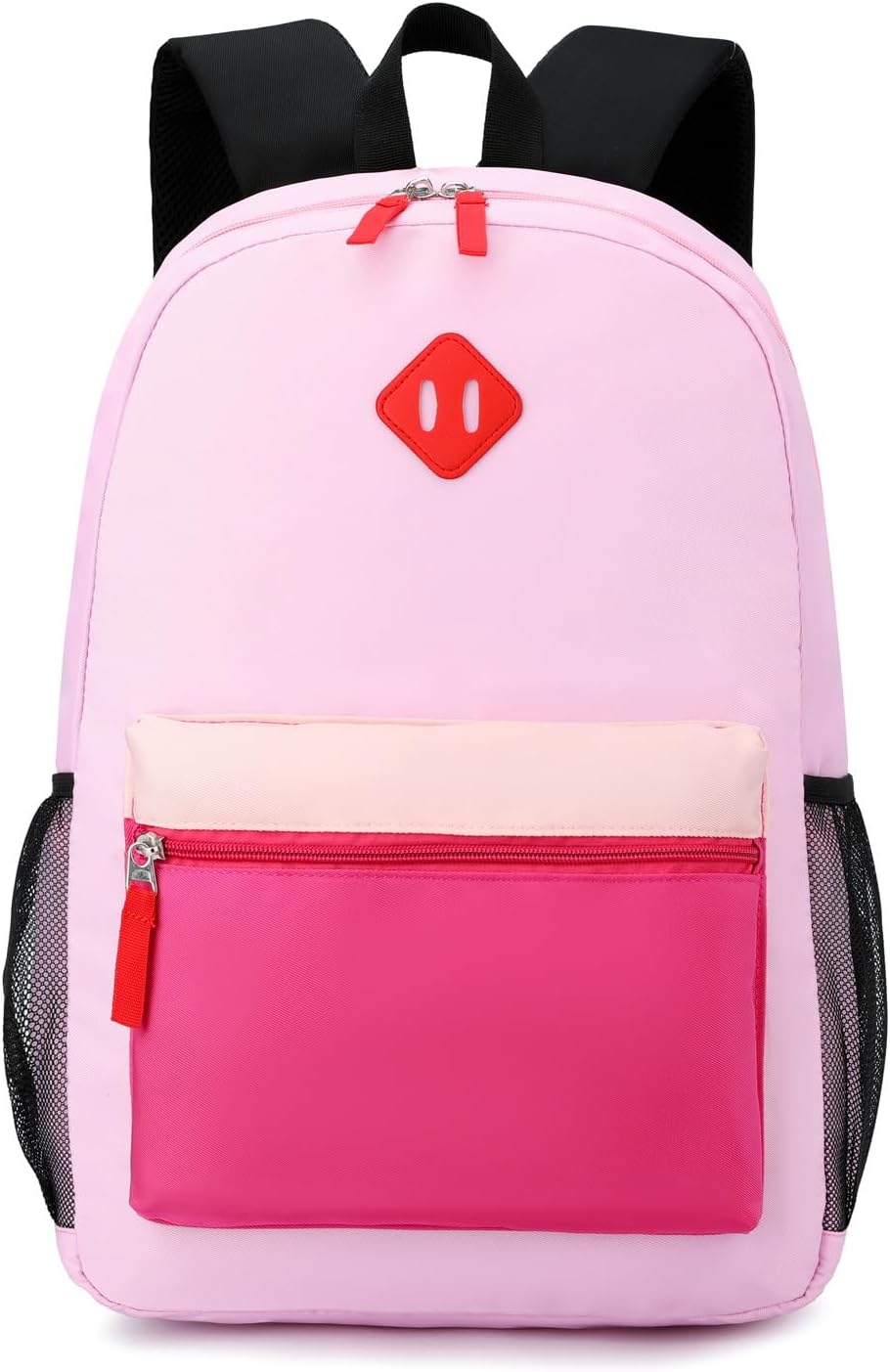Toddler Backpack, Preschool Backpack for Kids Boys and Girls Kindergarten Preschool Bookbag with Chest Buckle 3-6Years (Purple Pink, Medium-15inch)