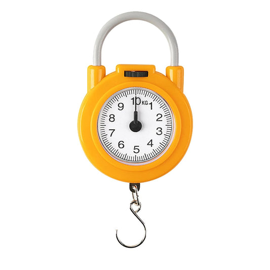 Zerodis Luggage Scale,Compact High Accuracy Handheld Weighing Scale Suitcase Electronic Scales with Nan Spring for Digital Weighing (Yellow)