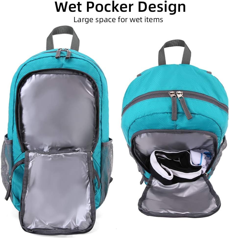 FENGDONG 35L Lightweight Foldable Waterproof Packable Travel Small Hiking Backpack Daypack for men women