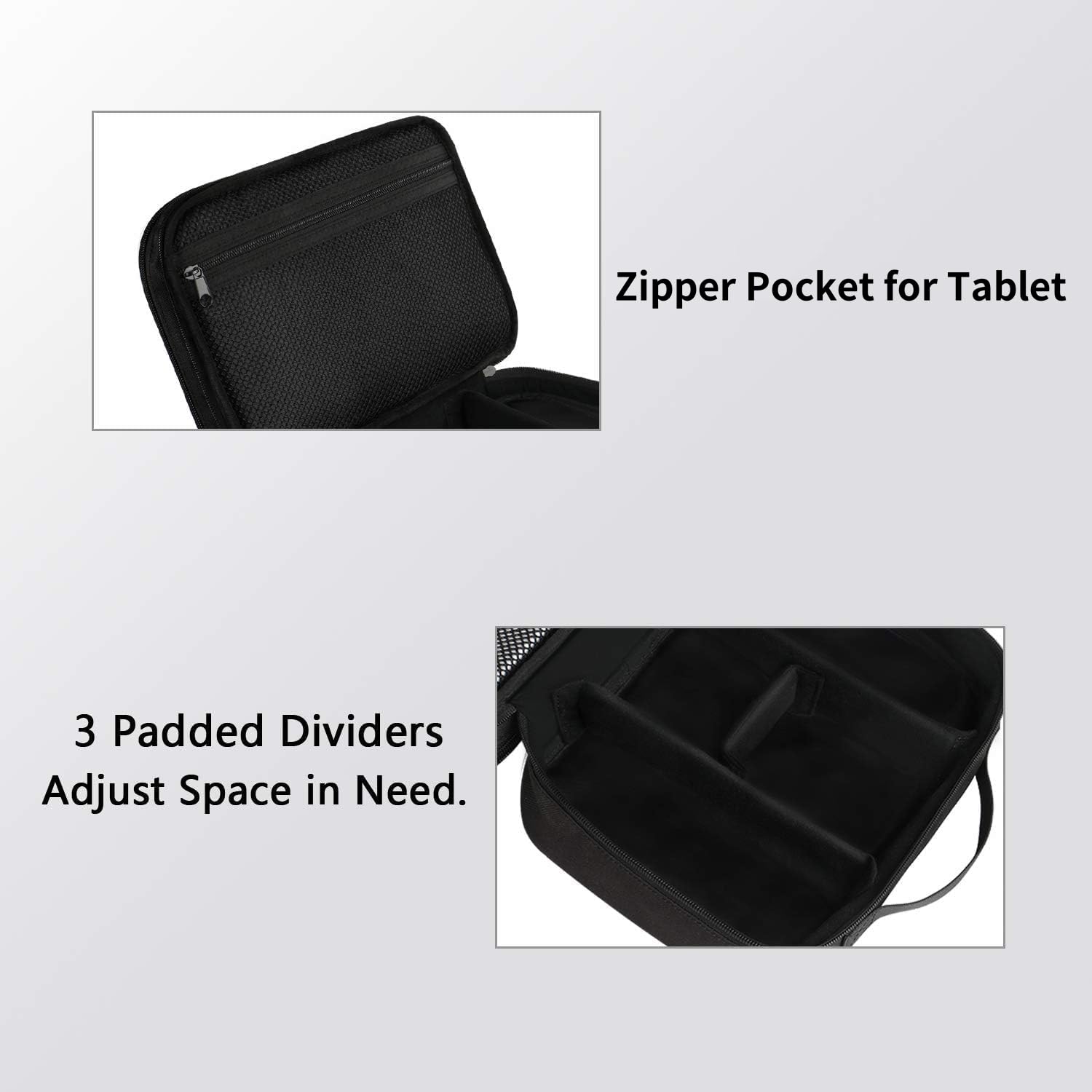 MATEIN Electronics Organizer Travel Case, Cable Organizer Bag, Black