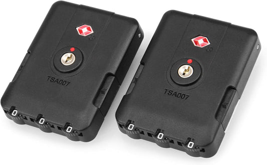 Zoofen 2 Pack Luggage Lock TSA007 Security Lock Suitcase Lock TSA Compatible Travel Luggage Locks(Model C)