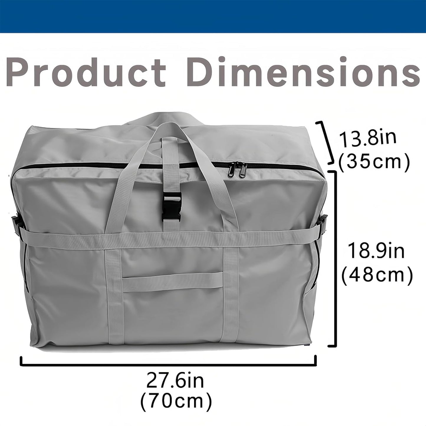 Arxus Large Duffel Bag, Waterproof Carry on Weekend Overnight Storage Bag over Luggage for Airline, Travel, Camping, Moving