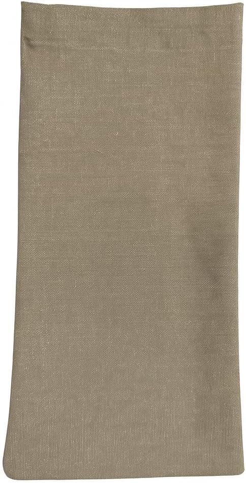 LFH Cotton Rich Shoe Storage Bags with Drawstring, Dustproof Breathable Reusable Organizer, Perfect For Travel, Dorm, Hotel, College, Gym, Easy to Carry, Machine Washable 8"x17" (Pack of 6) - Chambray
