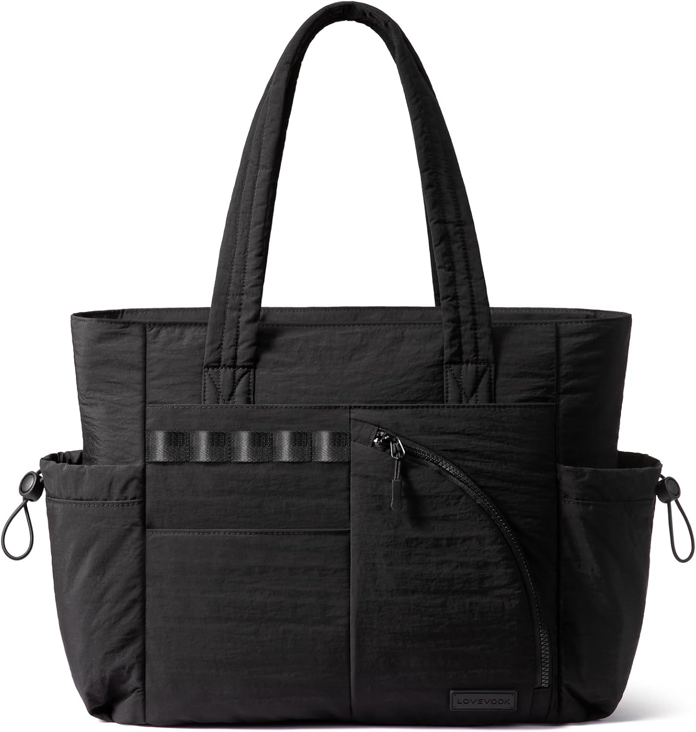LOVEVOOK Tote Bag for Women, Puffer Bag and Work Bags with Laptop Compartment for Travel, Lightweight Shoulder Bag Handbag