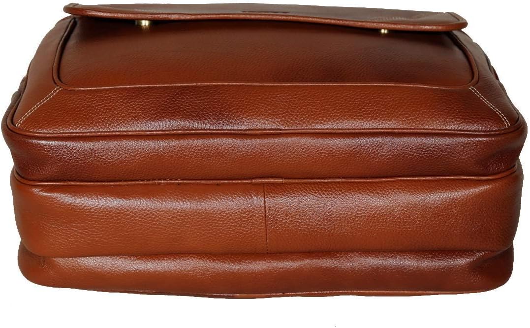 DA LV Full Grain Leather Laptop Briefcase for Men Top Choice Gifts Laptop Bag Multiple 16'' Compartments Brass Hardware