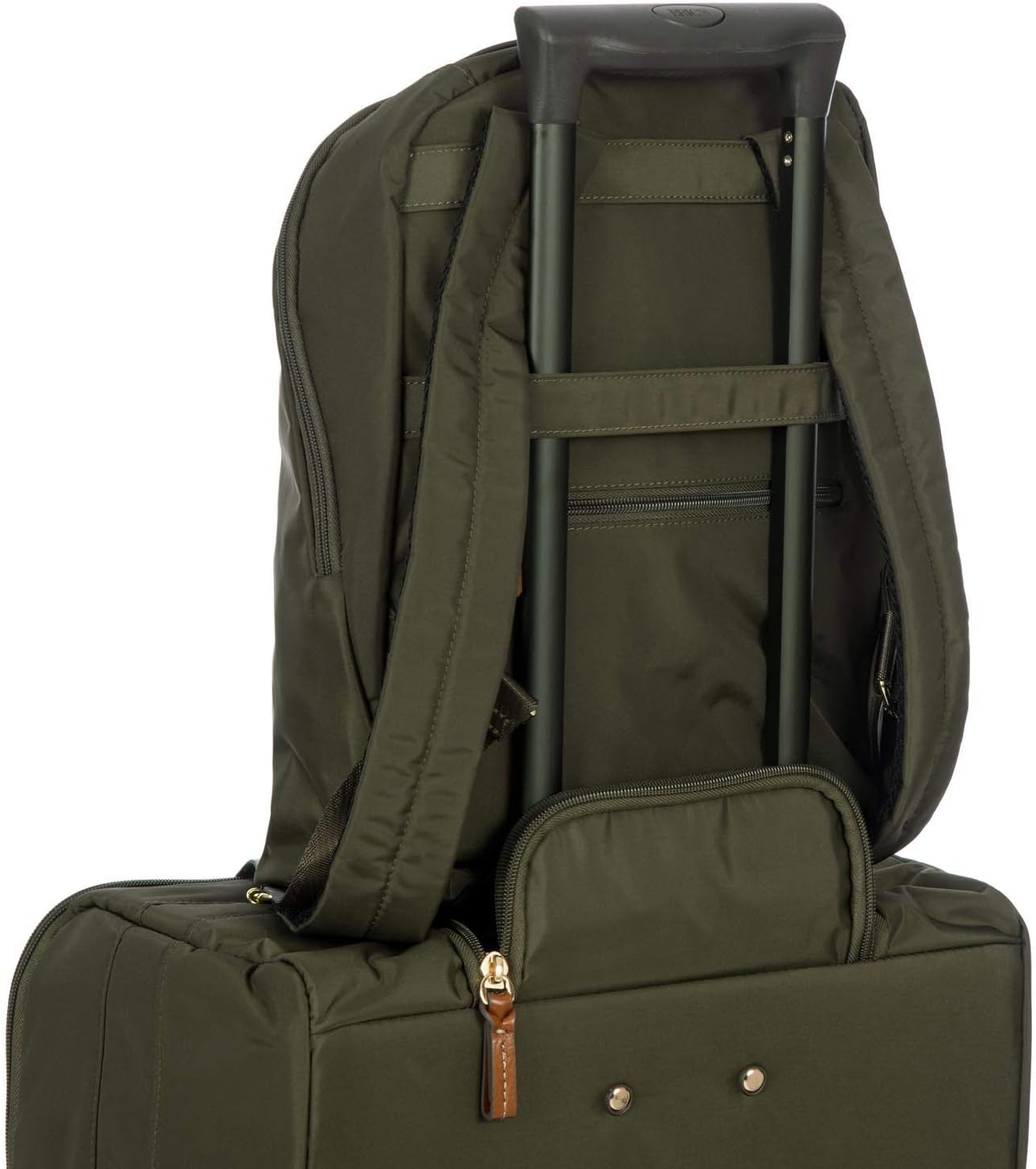 Bric's X-Travel City Backpack - 13 Inch - Travel Backpack for Women and Men - Designer Bag with Large Pockets - Olive