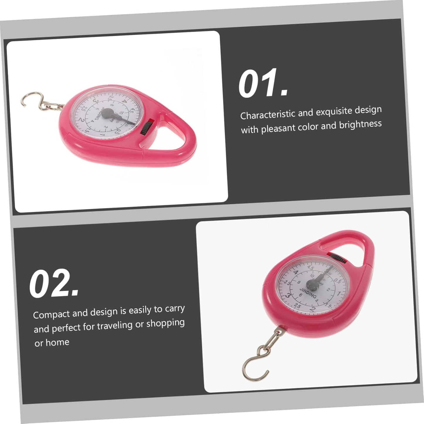 Balacoo Portable Luggage Scale Hanging Scale for Travel Lightweight Design Random Color