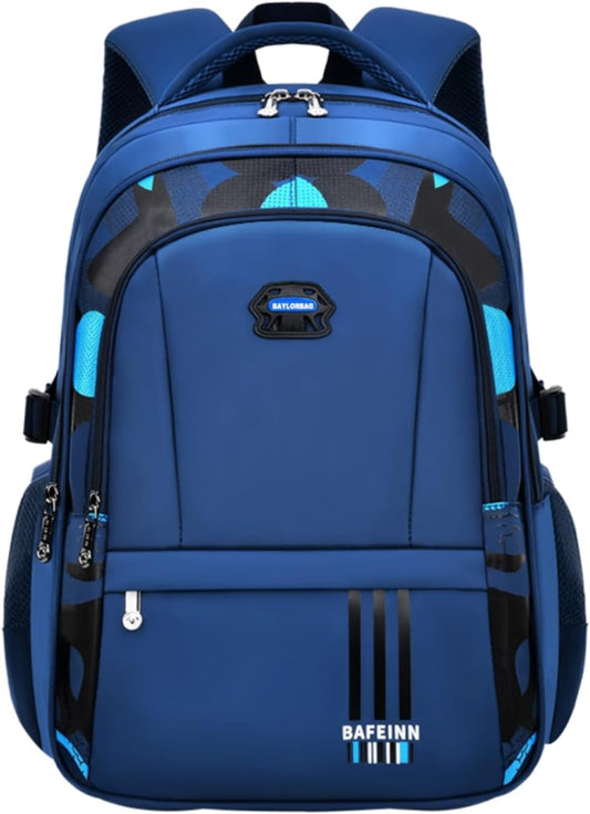 Mildame Kids Backpack for Boys, Camo School Backpacks for Middle Elementary School, Camouflage Bookbags for Teens Boys, Lightweight Travel Bag, Blue
