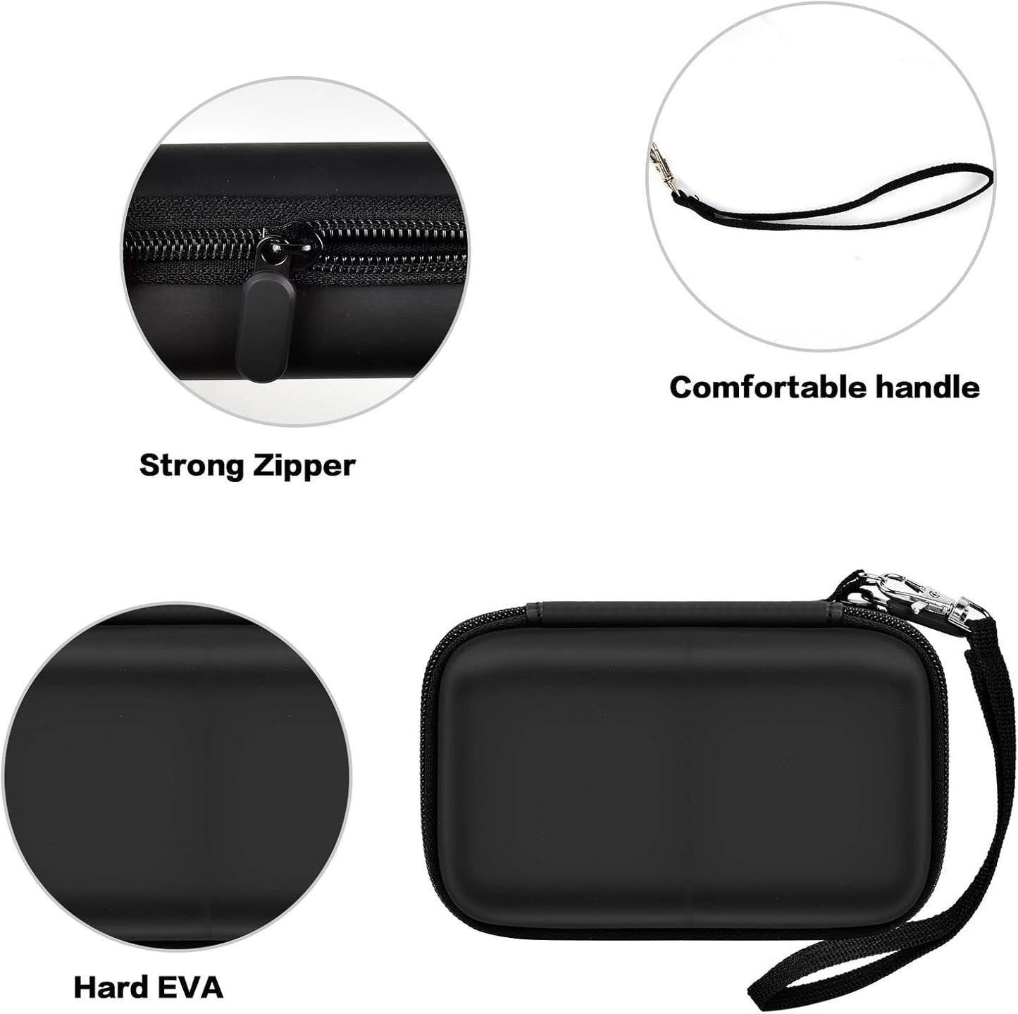 Case for Anker MagGo for Ucomx 3-in-1 for MagGo UFO Charging Station,for Augnner for Iseyyox for Apple MagSafe Duo for LISEN Wireless Charger Foldable Magnetic Charging Stand Storage Box-Black