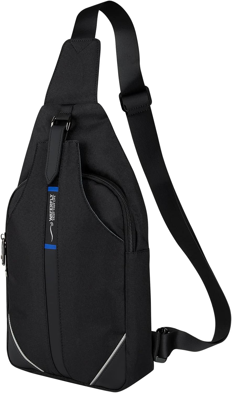 WATERFLY Medium Crossbody Sling Backpack Anti Theft Backpack for Traveling Chest Shoulder Bag