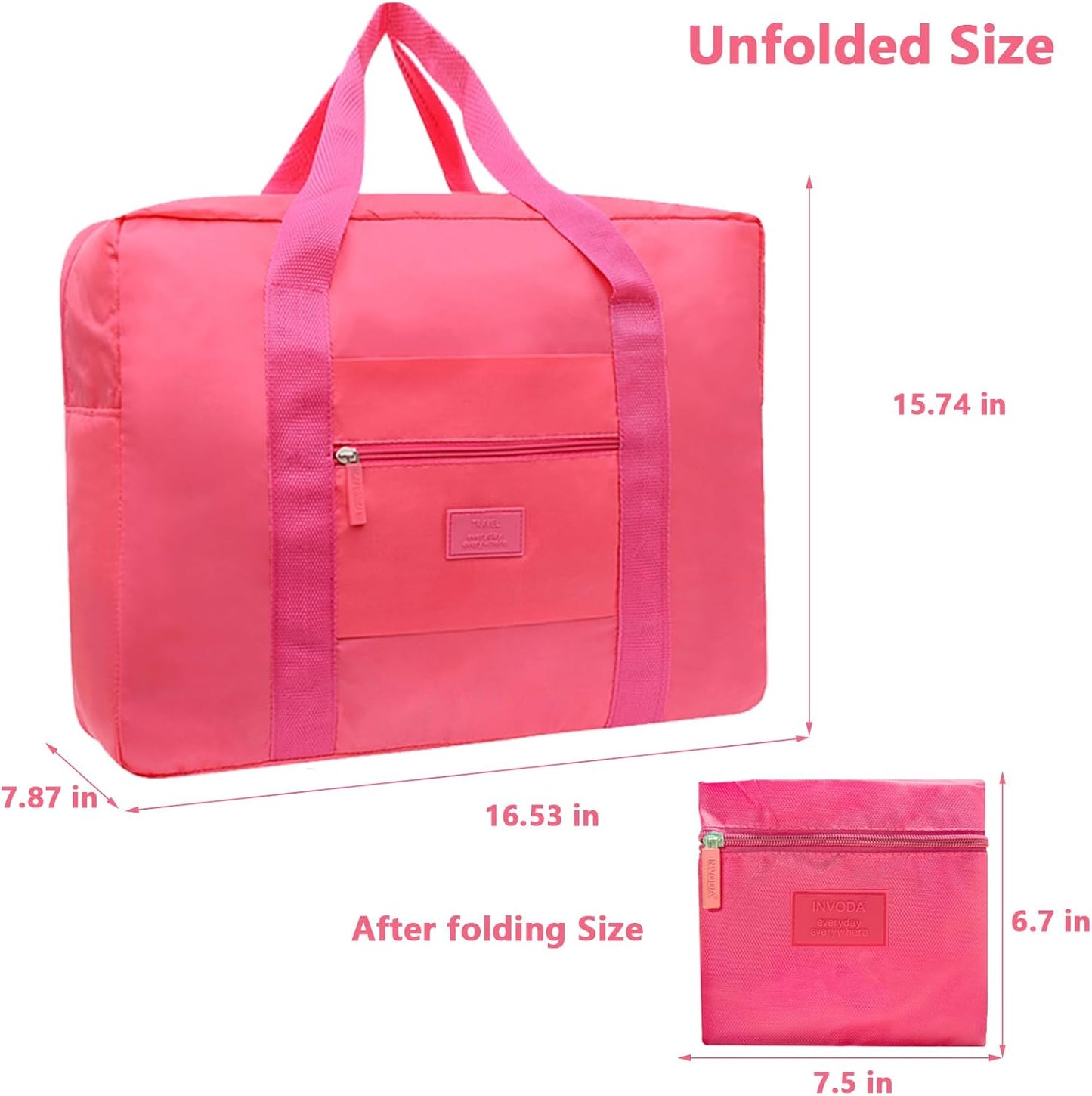 Travel Duffel Bag Carry on Luggage Bag Foldable Travel Tote Bag Waterproof Sports Gym Bag Lightweight Large Weekender Overnight Bag for Women and Men(4 PCS)