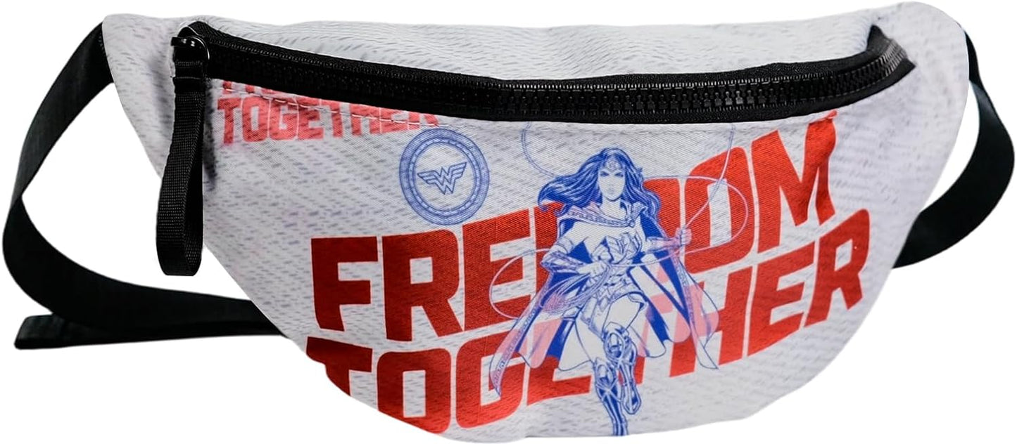 WONDER WOMAN Fanny Pack for Women, Fashion Crossbody Bags for Women Running Waist Packs with Adjustable Strap, Waist Belt Bag for Christmas Gift