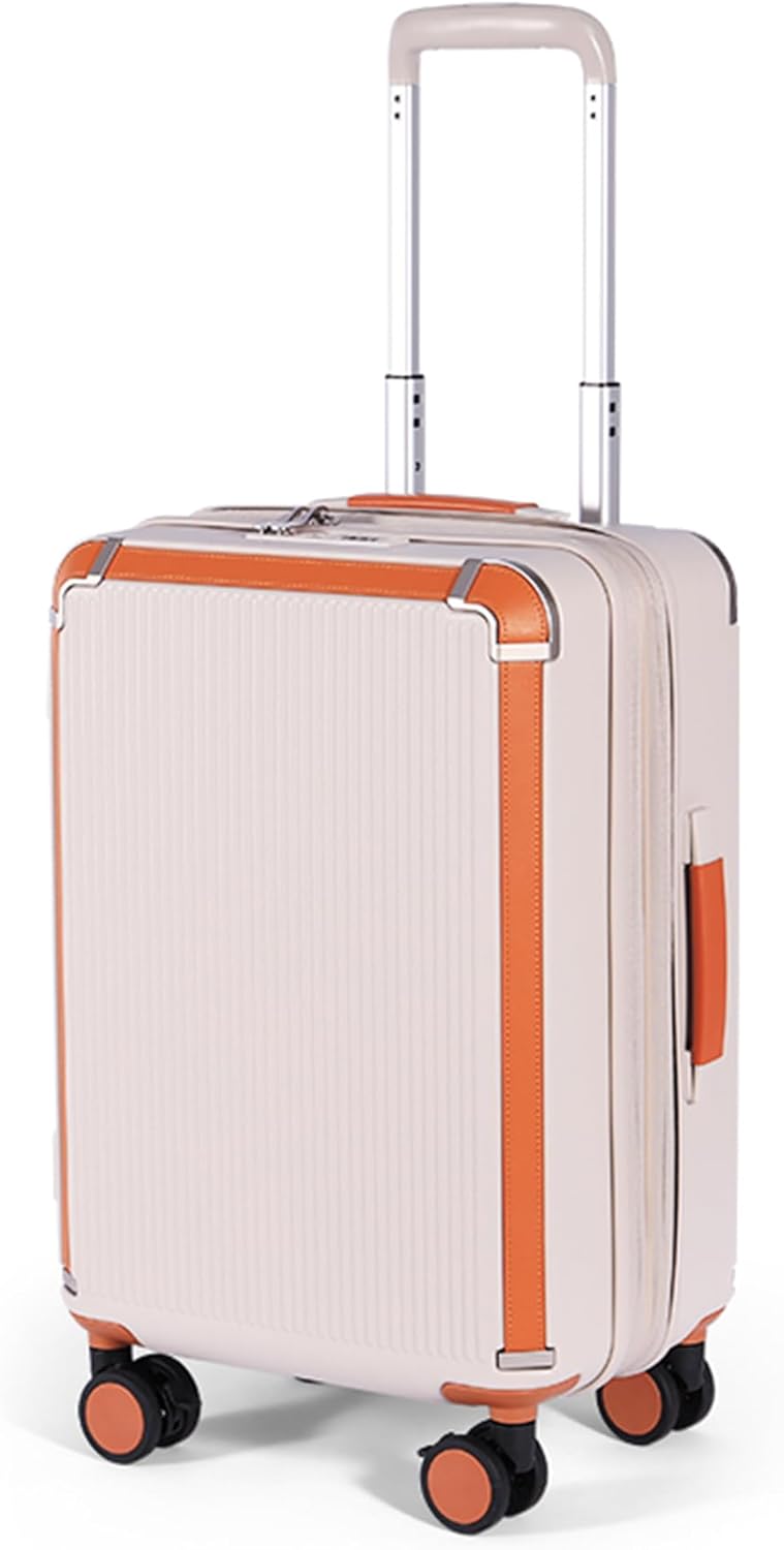 feilario 20in Hardshell Carry-On Luggage Lightweight Spinner Brake Wheels Suitcase with Zipper