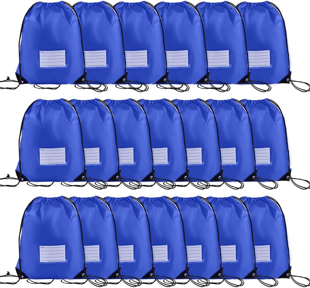 20 Pcs Drawstring Bags,Bulk Draw String Backpack, DIY Gym Sports Cinch Bag Sackpack for Women Men