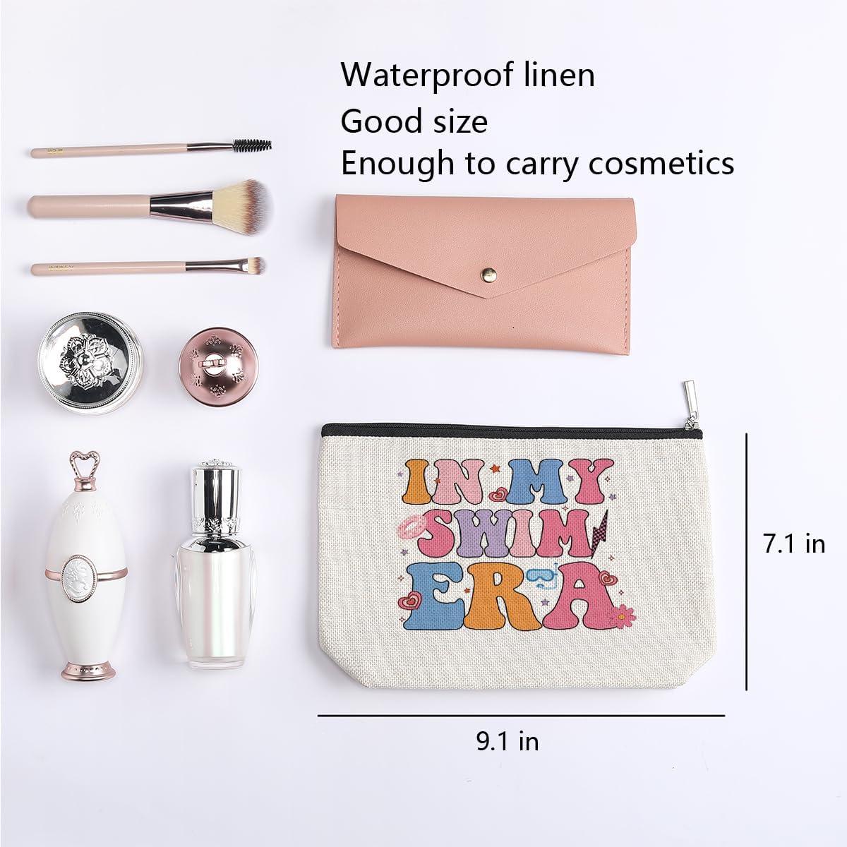 Swim Gifts for Girls Women In My Swim Era Makeup Bag Funny Swimming Gifts for Swimming Team Gifts Swim Coach Gifts Swim Teacher Gifts Swimming Coach Birthday Gifts for Swimmer Her