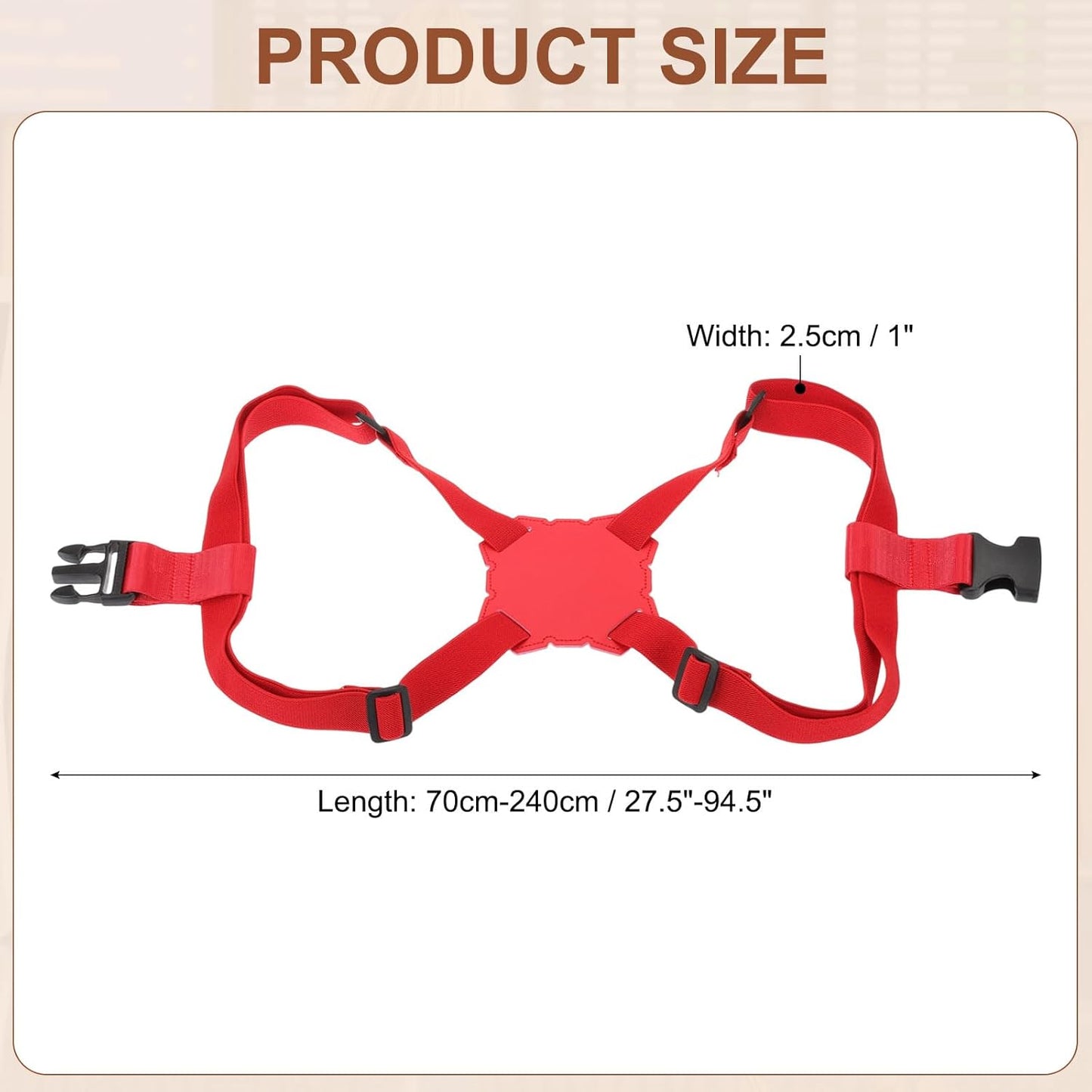 MECCANIXITY Luggage Strap Bag Bungee Elastic Suitcase Adjustable Belt for Suitcases Add A Bag Easy to Travel, Red