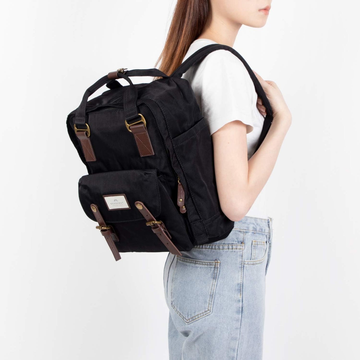 Doughnut Macaroon Multicolor 16L Travel Backpack Ladies College Lightweight Commuter Casual Daypacks Bag Backpack