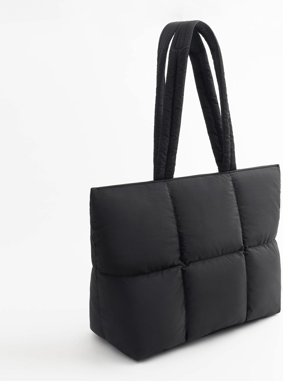 Comfyable Work Tote Bag for Women, Puffer Purse with Laptop Compartment, Large Shoulder Bag for Travel, 15 16 Inch