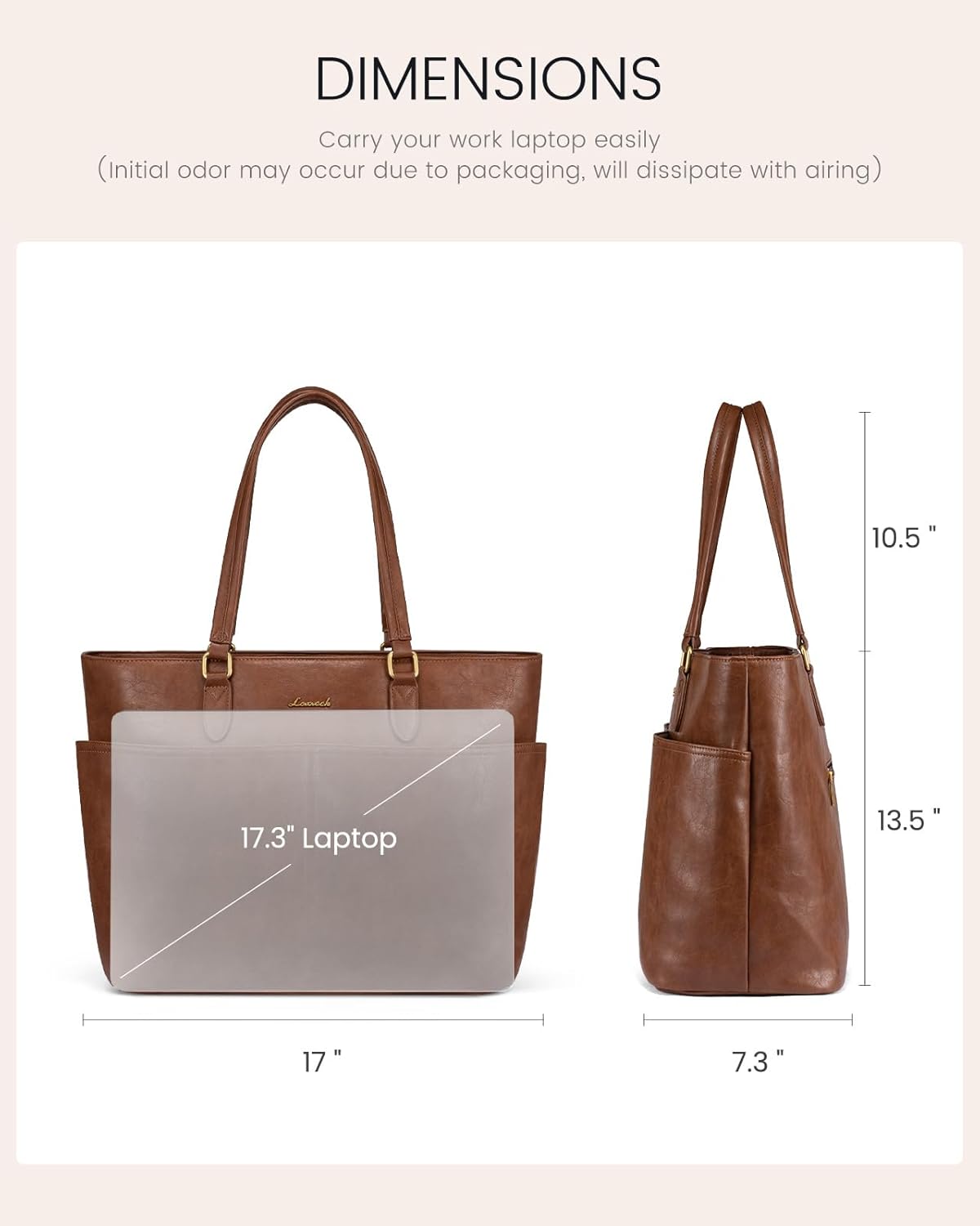 LOVEVOOK Laptop Tote Bag for Women, 15.6 inch Laptop Work Bags for Teacher/Nurse Large Computer Bag