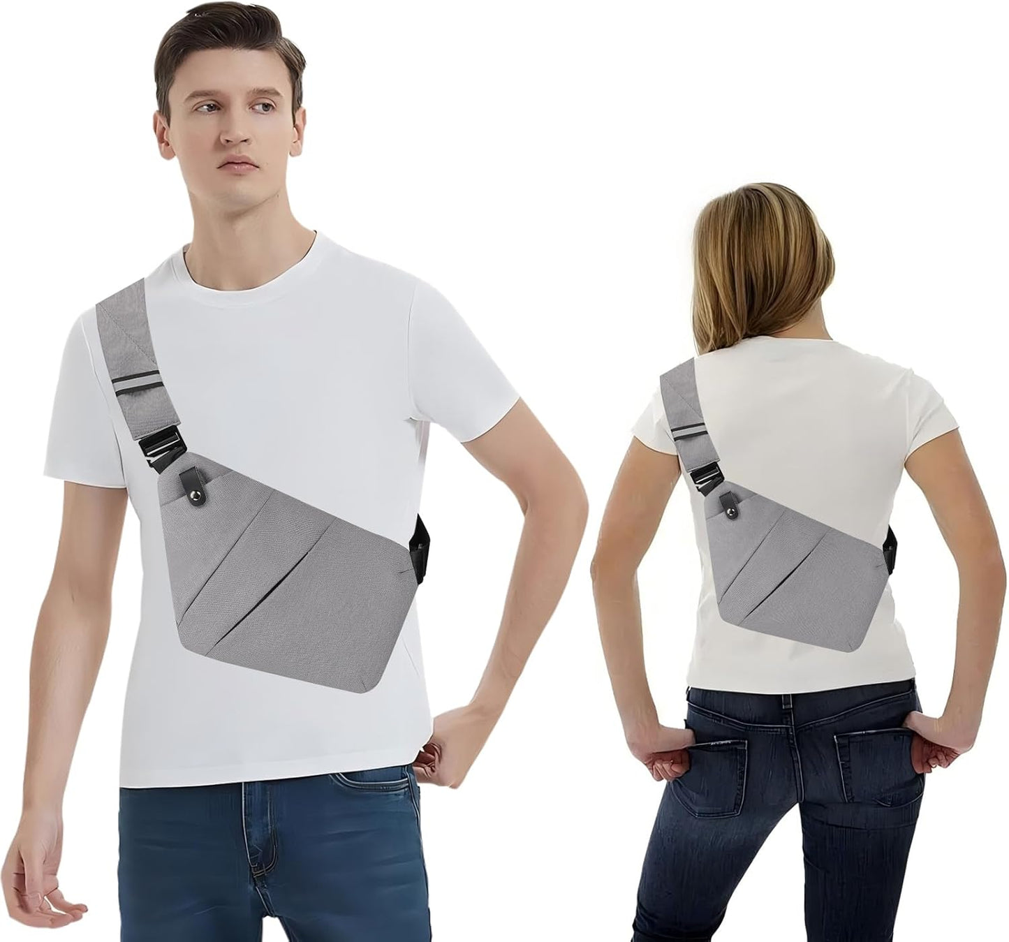 Sling Bag Anti-Theft Crossbody Bag for Women Men Sling Backpack Multipurpose Travel Essentials Hiking Chest Bag Daypack