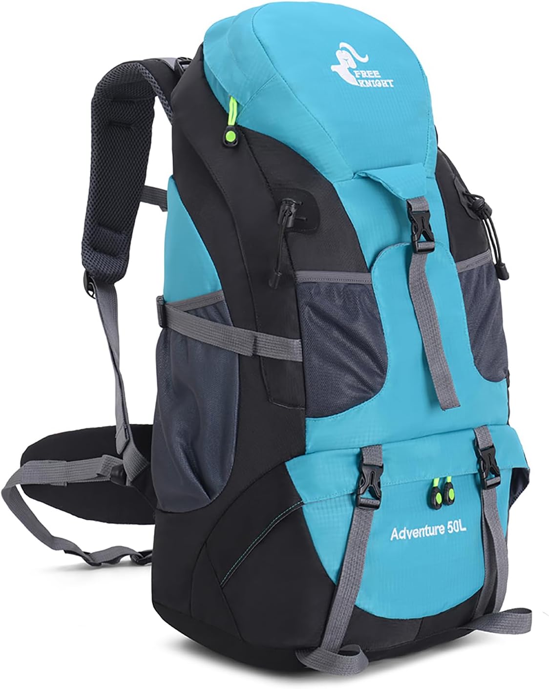 Bseash 50L Hiking Backpack, Water Resistant Lightweight Outdoor Sport Daypack Travel Bag for