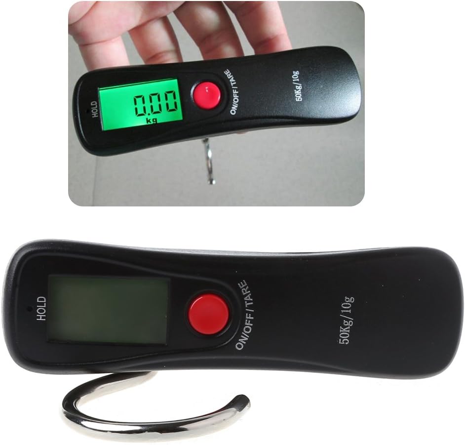 50kg/10g Portable Luggage Scale Digital Precise Hook Hanging Scale Electronic Weight Scale For Travel Househol