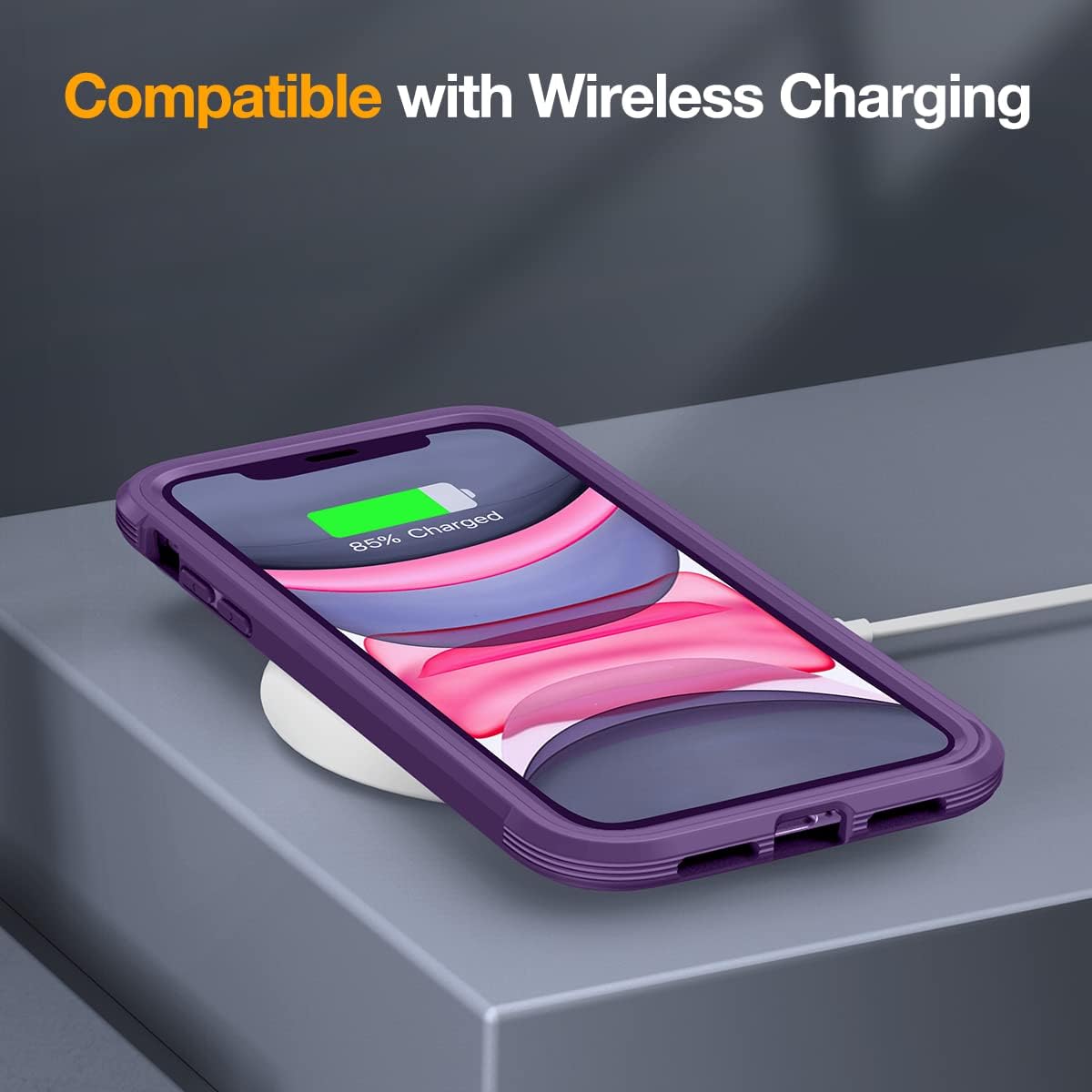Miracase Glass Series for iPhone 11 Case 6.1 inch, Upgraded Full-Body Rugged Phone Bumper Case